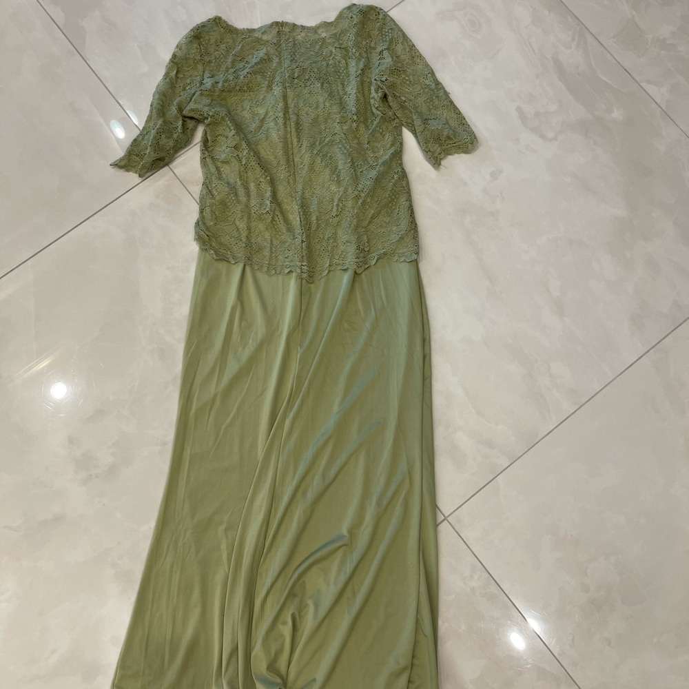 Beautiful dress the color is Olive